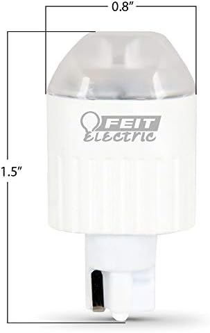 Feit Electric LVW10/LED 10-Ватов Еквивалента на 85 Лумена с база cuneate Без регулиране на яркостта, 12-Вольтовая Led Ландшафтна лампа, 1,9 H x 0,6 D, Топло Бяло 3000 До