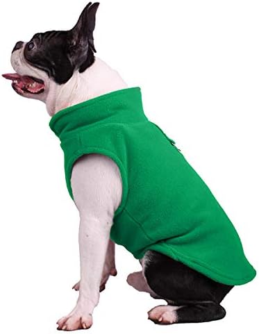 LKEX 2 Опаковки Флисового Жилетка за кучета, Уютно Меко Зимно Палто, Топло Облекло За Кучета, Пуловер за Малки Кучета в Студено Време, Руното Яке, Пуловер с Пръстен за К