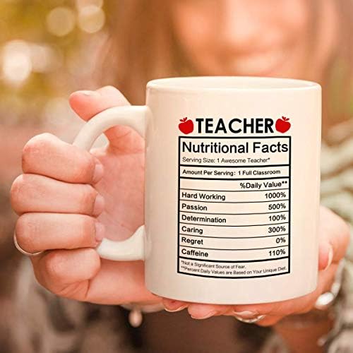Кафеена Чаша за учители Благодаря Подаръци за учителите Факти за Храненето, Забавна Чаша за Кафе Чаша Подаръци за Учителите,