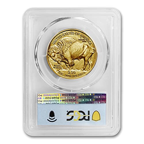 Монета MS-70 от американското злато Buffalo в кюлчета с тегло 1 унция 2023 година (Първия ден на издаване - Bison Label) 24 хиляди долара на 50 милиона 70 бр.