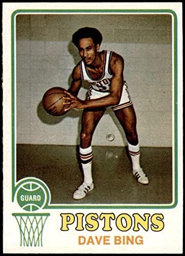 1973 Topps # 170 Дейв Бинг Детройт Пистънс (Баскетболно карта) EX/MT Пистънс Syracuse