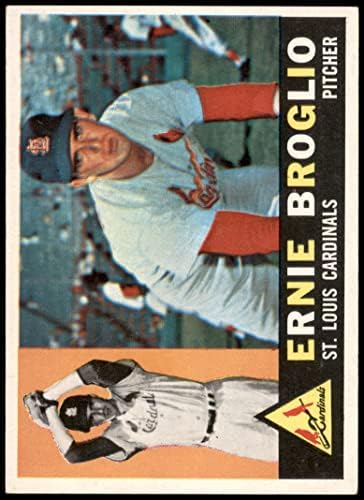 1960 Topps # 16 Ърни Брольо Сейнт Луис Кардиналс (Бейзболна картичка) EX/MT Кардиналите