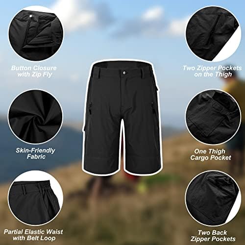 Нетъкан Туристически Панталони За Мъже Външни Непромокаеми Бързо Съхнещи Карго Панталони
