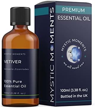 Mystic Moments | Етерично масло Ветивер 100 мл - Чистото Натурално масло за обектите, Смеси за Ароматерапия и масажи,