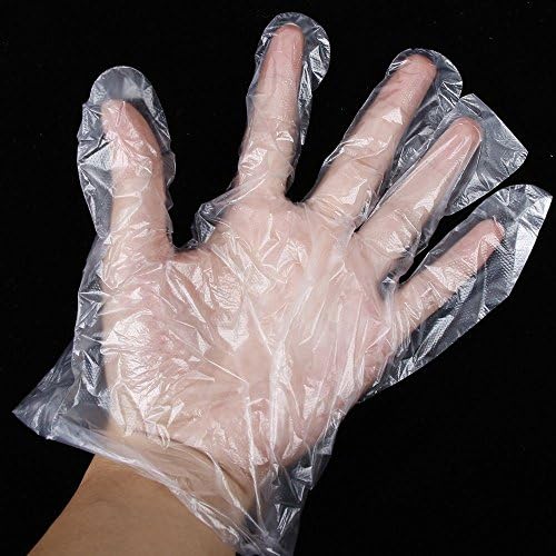ORYOUGO 1000 Бр. Ръкавици за еднократна употреба, Екологично Чисти Пластмасови Ръкавици от Полиетилен за Приготвяне на