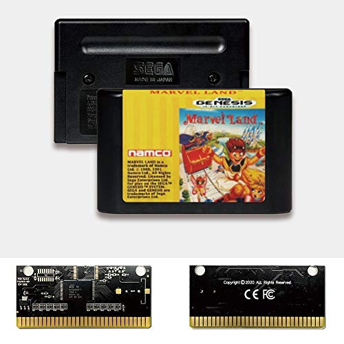 Aditi Marvel Land - САЩ Лейбъл Flashkit MD Безэлектродная златна Печатна платка за игралната конзола Sega Genesis Megadrive