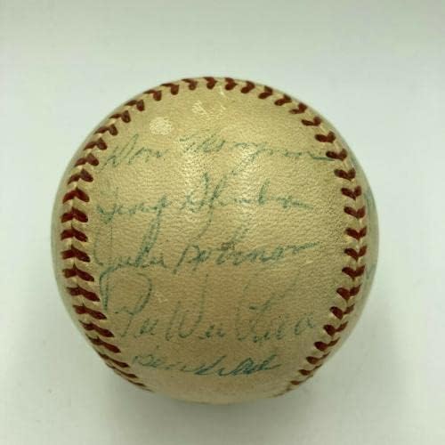 Джаки Робинсън и Рой Кампанела от екипа на Бруклин Доджърс 1953 г. подписаха бейсбольное споразумение PSA - Бейзболни