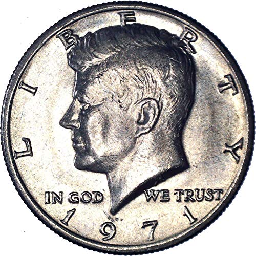 1971 Кенеди Полдоллара 50 цента На Около необращенном формата на
