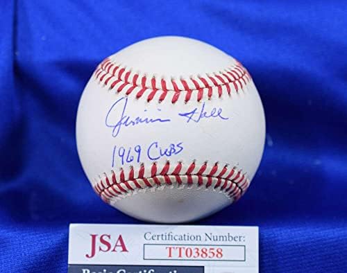 Джими Хол 1969 Къбс JSA Coa Автограф, Подписан от Националната Лига бейзбол