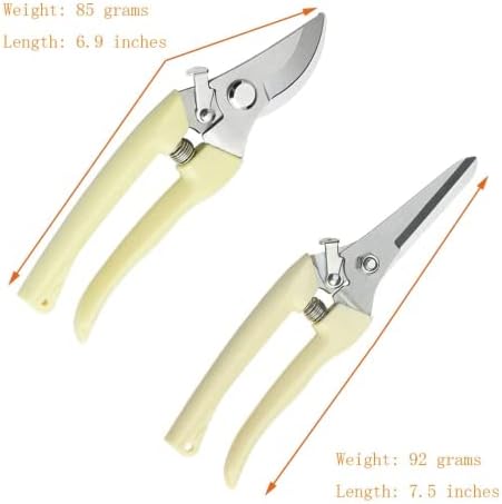 Градински инструменти: многофункционални ножици за градински растения, остър нож точна заточване, градинарски ножици, 2 бр.