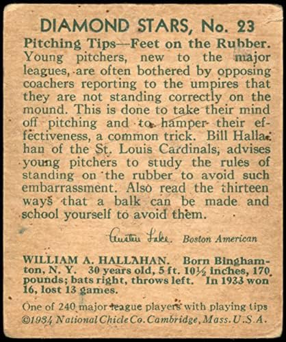1935 Диамантени звезди 23 Бил Галлахан (Бейзболна карта) е ДОБРЕ