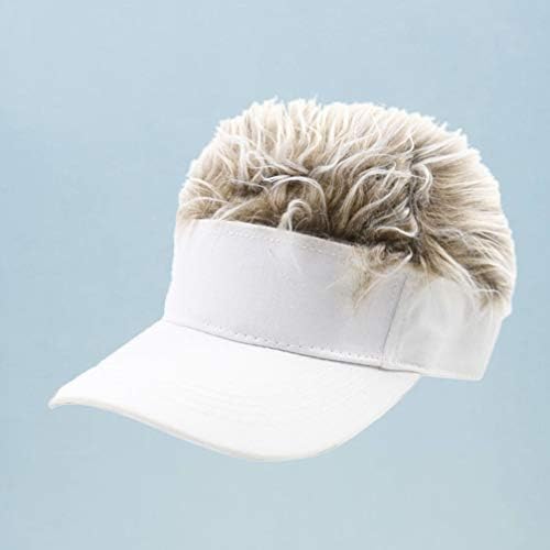 Бейзболна шапка Homoyoyo от изкуствена коса с регулируема солнцезащитная шапка с перука, украсена с шипове, модерна бейзболна шапка за голф, за мъже и жени