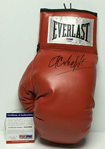 Червената ръкавица, светът бокс Евърласт с автограф на Сергей Ковальов PSA AC63998 - боксови ръкавици с автограф