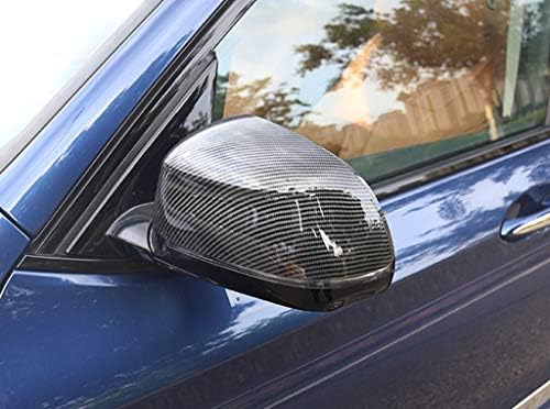 Eppar Нови Защитни етикети на огледалото за Обратно виждане, съвместими с BMW X4 2019-2020 (въглеродни влакна вид)