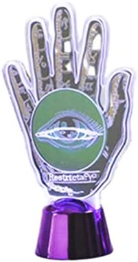 TENDYCOCO 3D Призрачная Ръка с Шарени Очи Led Акрилна Настолна Лампа Цветна променящия се Кулисный Преминете Настолна Лампа нощна светлина Начало Декор Спални