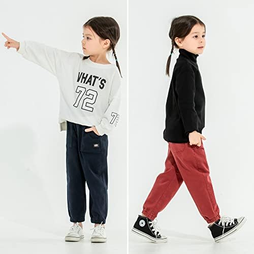 Панталони за деца с МИНИ-ПАНДОЙ, Панталони за малки момичета от 2 до 6 години, Панталон от Еластичен плат За малки момчета, 2 опаковки