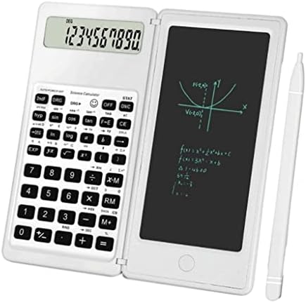Научен калкулатор CUJUX с 10 Фигурални LCD дисплей Инженеринг калкулатор с Таблета за писма, за гимназията и колежа (Цвят: