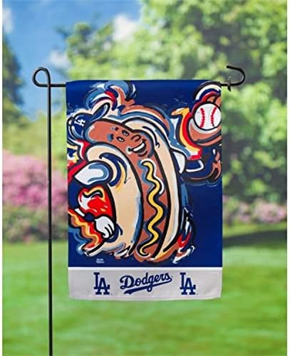Бейзболен Банер Los Angeles Dodgers GARDEN Flag 2-трета страна Премиум-клас 13x18 За дома На открито