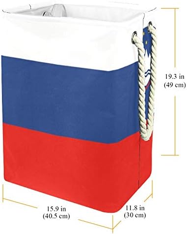 Unicey Знаме на Словения Сгъваема Кошница за дрехи с дръжки кош за бельо Голяма Кошница За Съхранение на Детска количка