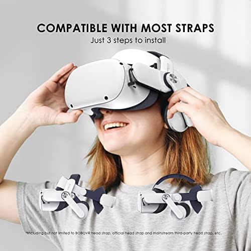 Слушалки BOBOVR A2 Air VR - Съвместим с Quest2, дизайн двойни магнитни слушалки