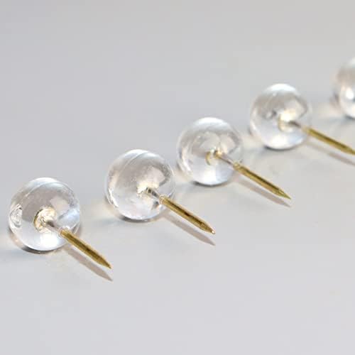 120 БР. Прозрачни златни топката нокти във формата На i-пирони, игли, декоративни копчета, творчески канцеларски игли