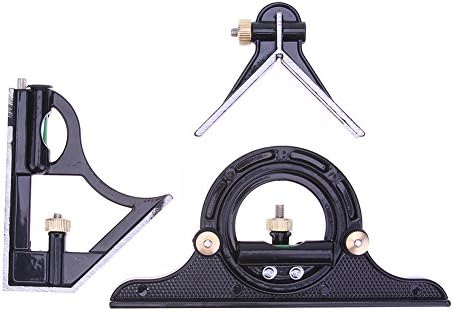 12-Инчов Регулируема Измервателна Линийка Разход Транспортир Квадратен Комплект, Регулируема Инструмент За измерване