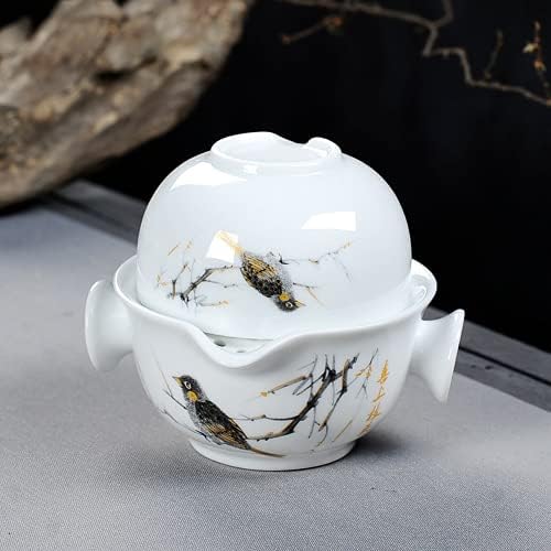 ПЕЙНАНЬ Китайски Кунг-фу Гайвань Чайник Чаени Чаши Пътен Чай Набор от Посуда За Напитки, Чайна Церемония Начало Декор