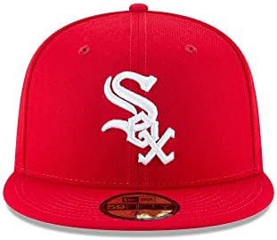 Мъжка шапка New Era White Sox mlbbasic Червено-Бяла приталенная 11591166 (7 3/8)