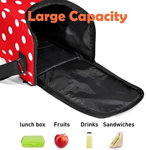 Чанта за обяд GUEROTKR Дамски, Кутия за Обяд за Мъже, Мъжки Кутия за Обяд, червен
