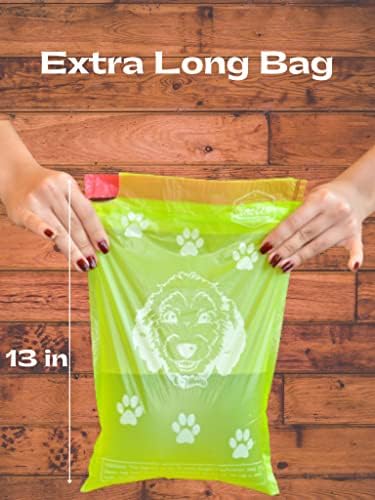 Торбички за кучешки какашек Sincrex с завязками и Дозатор с държач - Без мирис (240 пакет)