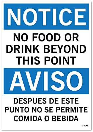 Моля, обърнете внимание,: извън тази позиция е забранено да яде или пие, височина 10 см x ширина 7 см, черен /син на