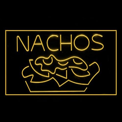 110099 Начос Ресторант с Мексиканска кухня, Магазин за Кафе Начало Декор Външен Дисплей Led Неонова реклама (12 X 8,