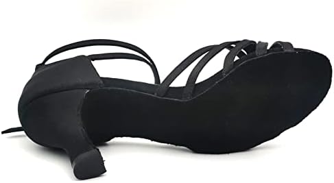 Женски обувки за латино танци Aryatrion, Сатен, Професионални, САМО за балните танци, за практикуване на Салса, Ча-ча-ча, Танцови обувки, за да се изяви