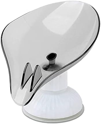 Baoblaze 2X Самоотливающийся държач за сапун под формата На листа, перфорирана за запазване на сапун суха, не перфорированным
