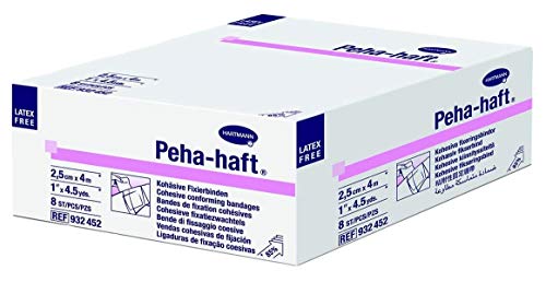Хартман 942452 Марля превръзка, съответстващ на изискванията на PEHA-Haft, с дължина 13.5 инча, ширина 1 сантиметър (опаковка