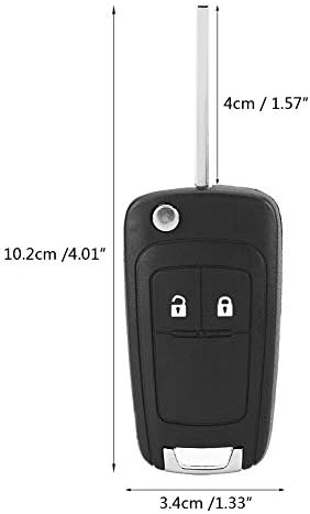 Корпус ключ, Флип-Сгъваем Дистанционно Управление С 2 Бутона Кола Ключодържател Калъф За Opel Vauxhall Astra, Insignia