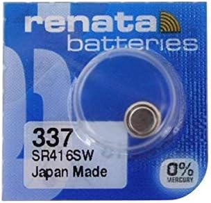 Батерии Renata 337 (SR416SW) За часа с кнопочными хранителни вещества (5 бр)