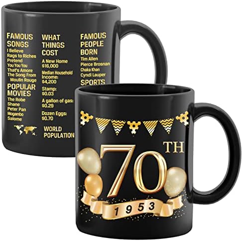 Отличен информация за старите времена 1953 г.-Чаша за 70-ия рожден ден, Парти с 70-годишнината, на 70-та годишнина от