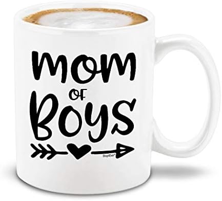 shop4ever Мама Момчета Керамични Кафеена Чаша за Момче на Мама