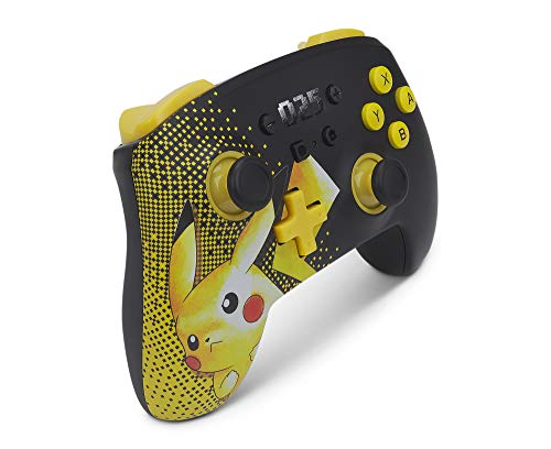 Подобрен безжичен контролер PowerA за Nintendo Switch - Pikachu 025, Nintendo Switch Lite, Геймпад, Гейм контролер, Контролер