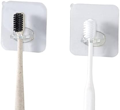 AGRIVA Притежателя на четка за зъби, 4шт Подвижни Притежателя на Четка за зъби Прозрачна Пътна Поставка Тоалетна Бръснач