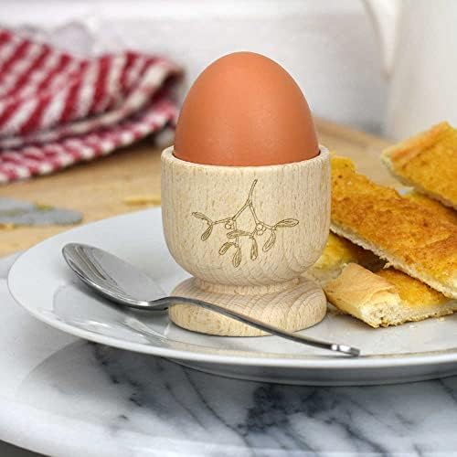 Дървена чаша за яйца Azeeda 'Имел' (EC00022089)