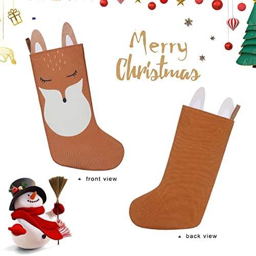 Коледни Чорапи SIRIPHUM, Комплект от 4 Мешочков за подаръци и Предложения, Прекрасни Коледни Чорапи за Камината, Окачени