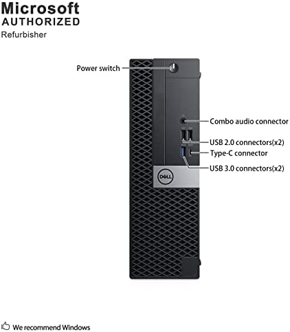 Настолен компютър Dell Optiplex 7050 малка форма, Четириядрен процесор Intel i7 6700 3,4 Ghz, 16 GB DDR4, твърд диск