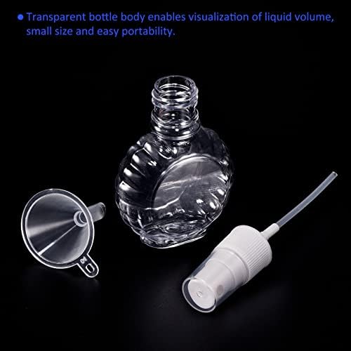 Набор от прозрачни пътни бутилки M METERXITY 3 в 1 - Бутилка-спрей за шампоан и лосион с бункер за бизнес пътуване (38