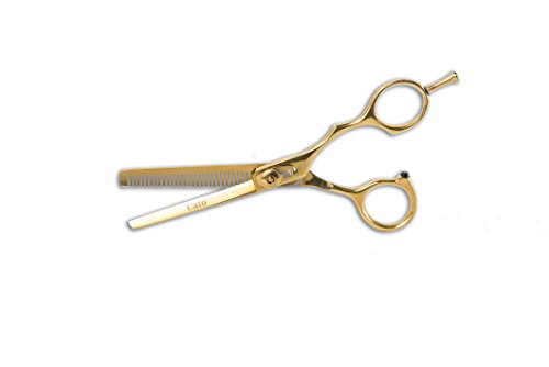 Ножица за изтъняване и смесване на MD Cato 6,5 за фризьори и Стилисти (Златни)
