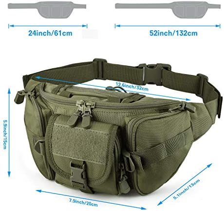Тактическа Поясная чанта SOWHUP, Военна Поясная чанта с американската нашивкой, Универсална Чанта за колан за риболов