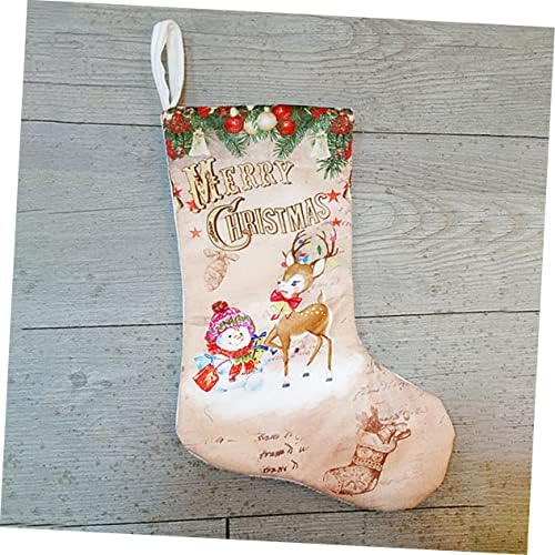 Toyvian Чорапи на Дядо Коледа Коледна Украса Коледен Декор Коледа Подвесное Декорация на Празнични Чорапи, Чанти за Коледните