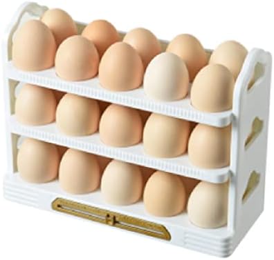XWOZYDR Поставка за съхранение на яйца с панти капак, Кутия за съхранение на Яйца, Стойка, Държач за яйца, Органайзер