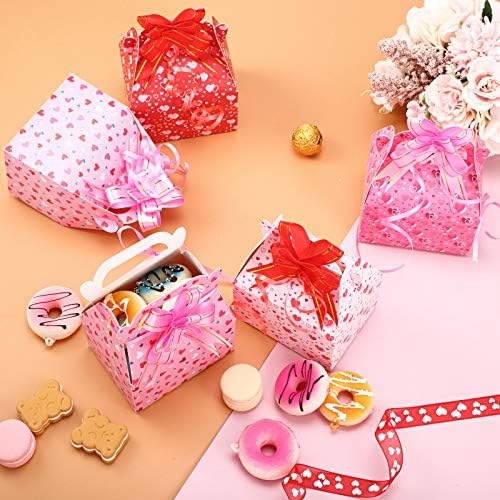 36 Парчета от Мини-Кутии за Предложения за Свети Валентин, на Сладки Червени и Розови Картонени Кутии с Принтом във формата